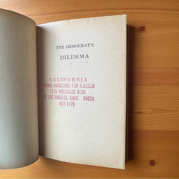 Vintage 1964 The Democrat’s Dilemma by Philip M. Crane – Regnery - Picture 5 of 9
